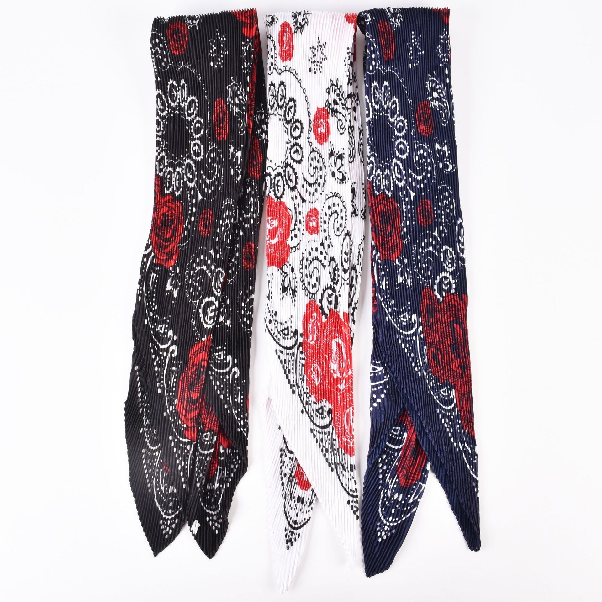 Fashion Retro Rose Pattern Large Kerchief