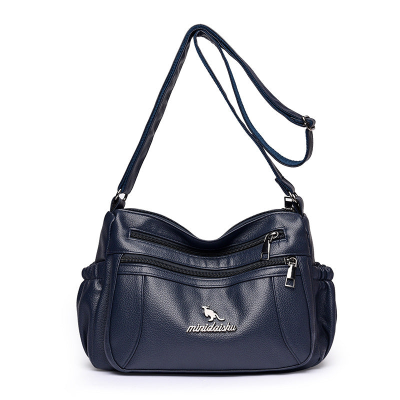 New Simple And Versatile Shoulder Large Capacity Multi Compartment Cross Body Bag