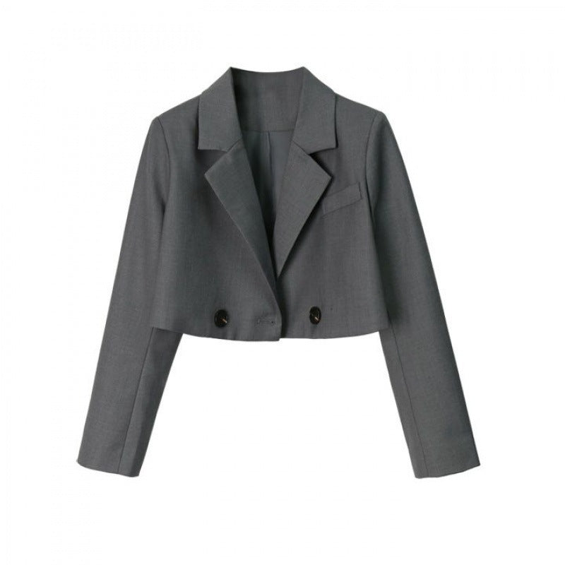 Women's Spring Autumn Summer Slim Fit Super Short Blazer