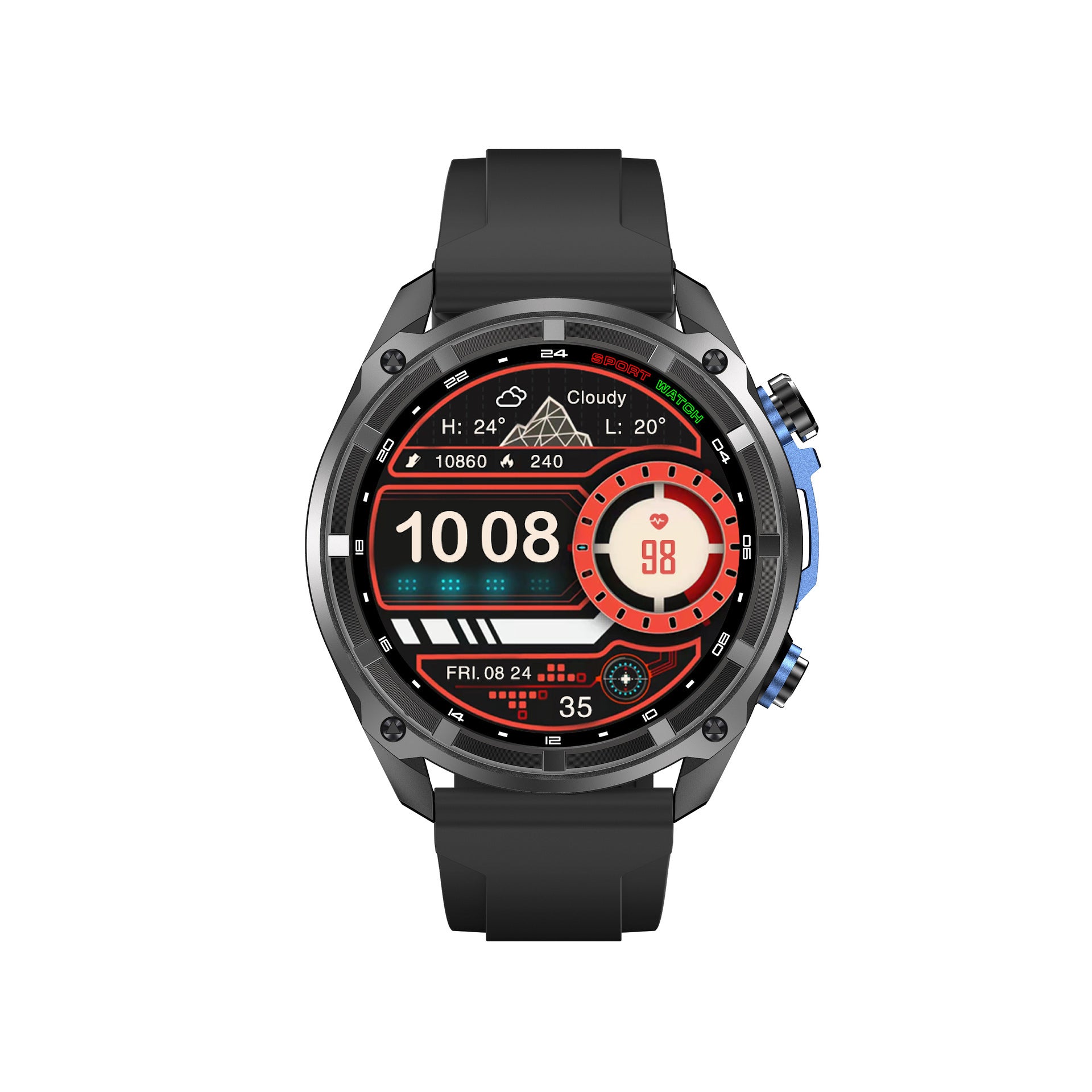 Navigation Positioning Flashlight Ultra-long Life Battery Waterproof Smart Watch