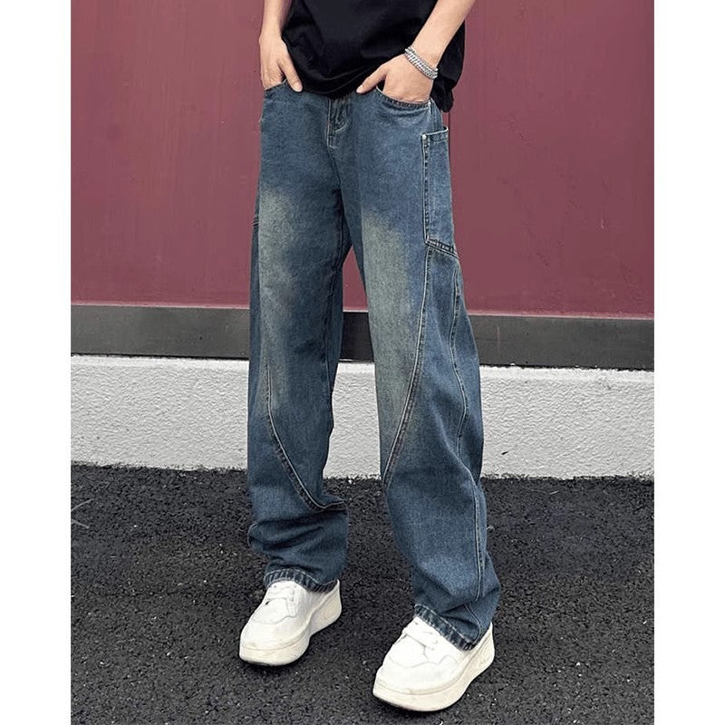 American High Street Machete Jeans Men's Spring And Autumn Ruoshuai