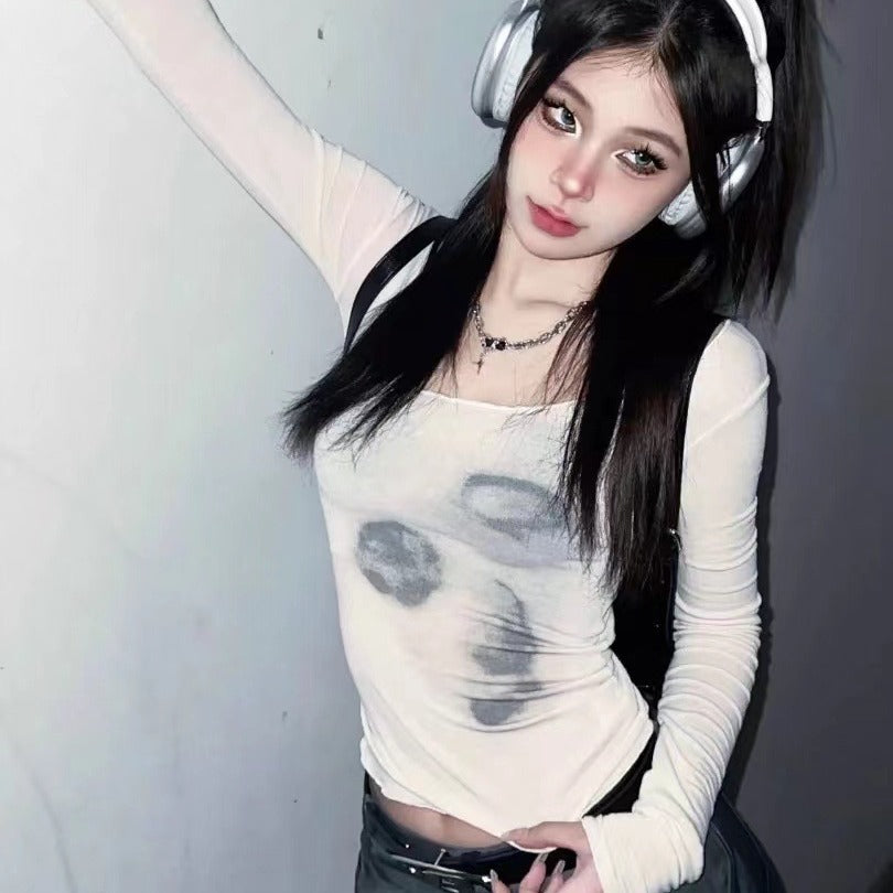 Niche Slim-fit Bottoming Shirt Top