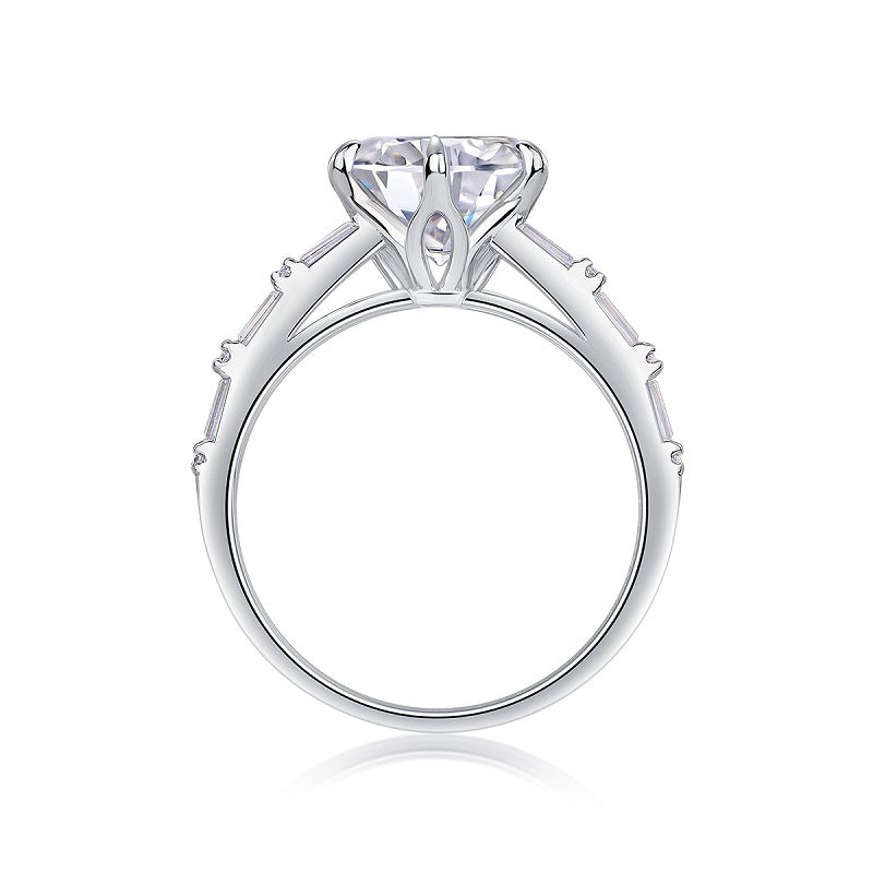 1Vanilla - A Fashionable And Luxurious Jewelry Piece Set With 3-carat Moissanite S925 Sterling Silver And Platinum-plated Diamond Prohibit TikTok sales