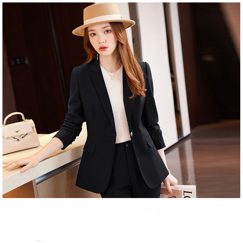 Autumn And Winter Professional Suit Women's Dress President's Formal Dress