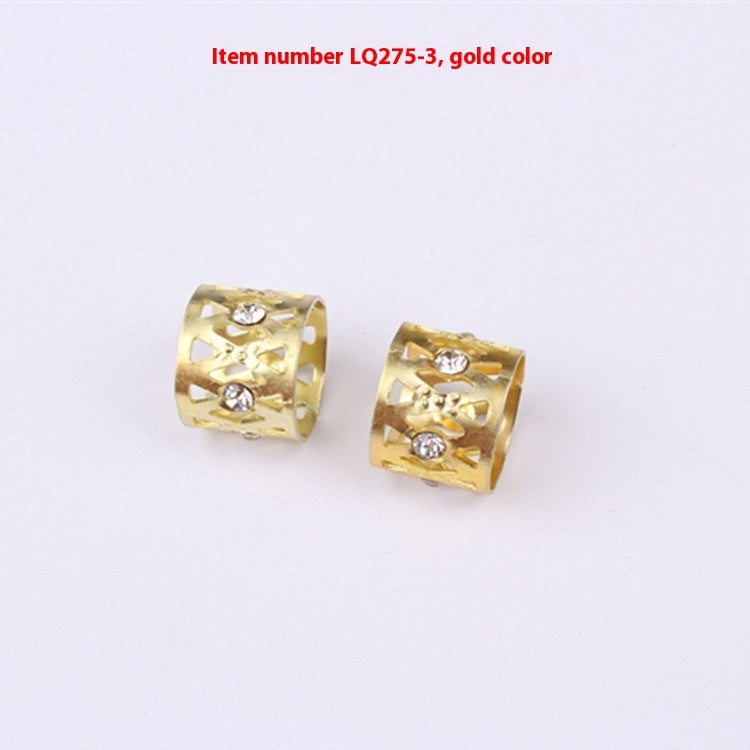 Wig Decoration Hollow Jeweled 7 Color Aluminum  Aluminum Headwear Hair Ring