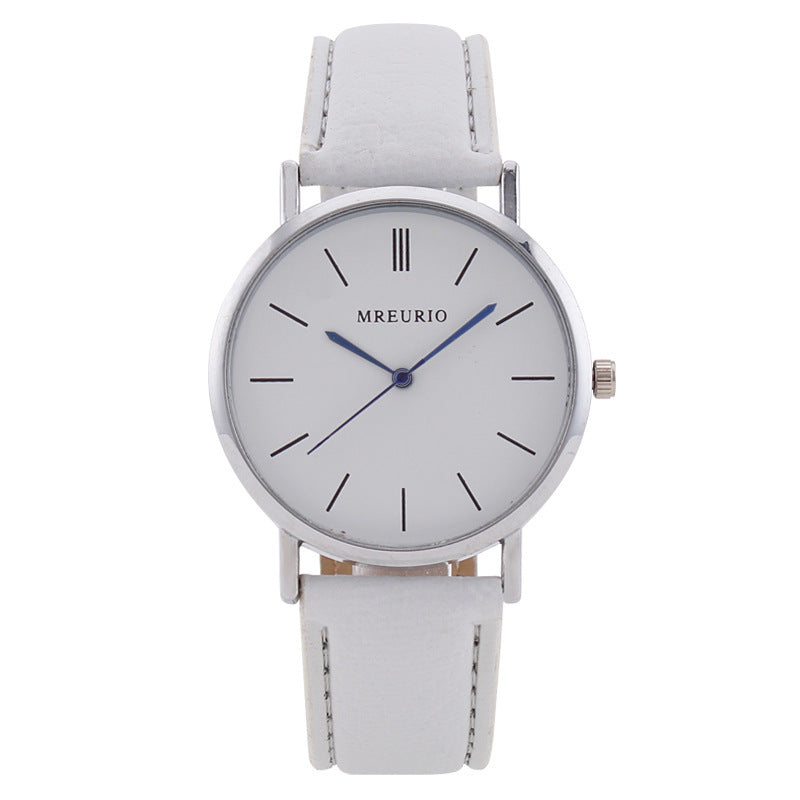 Fashion Large Dial Watch Men's Stitching Belt