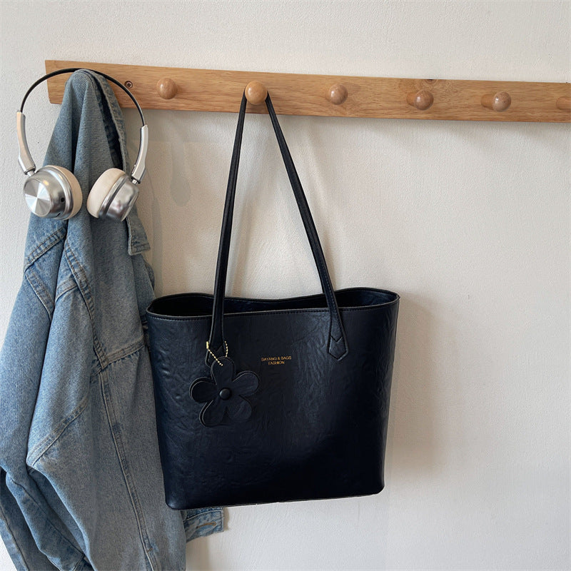 Underarm Bag Textured Tote Bag Simple Women's Bag