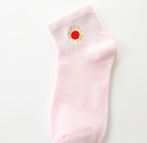 Women's Short Summer Mid-calf Sports Cartoon Women's Socks