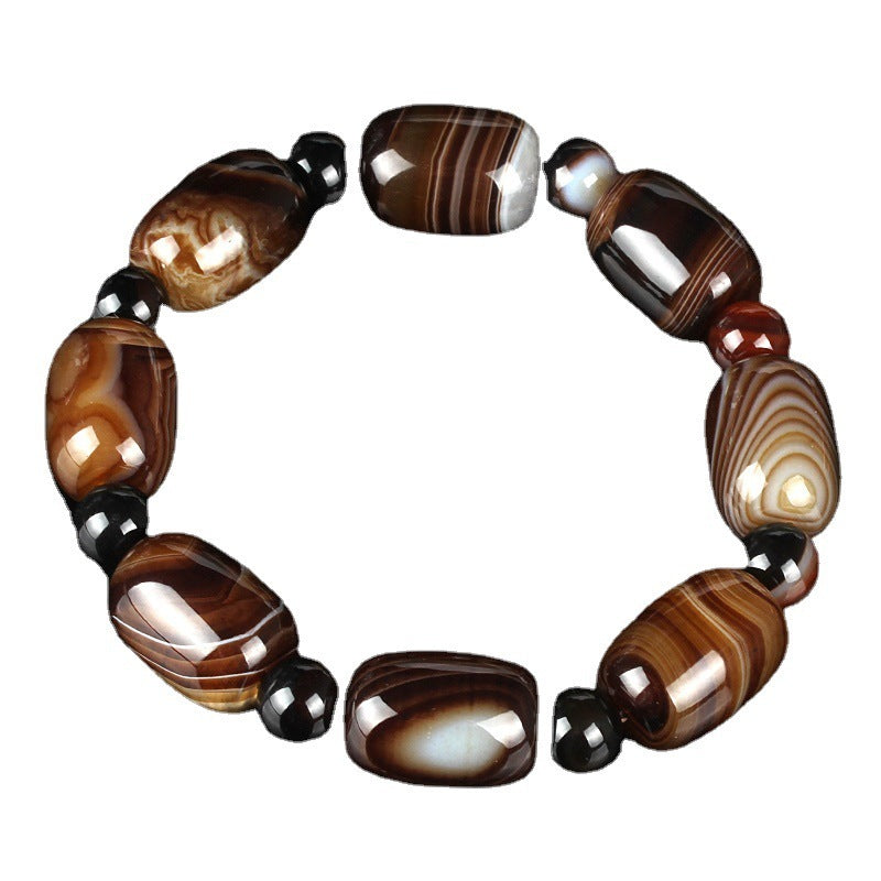 A Lucky Drum Bead Buddhist Prayer Bead Bracelet