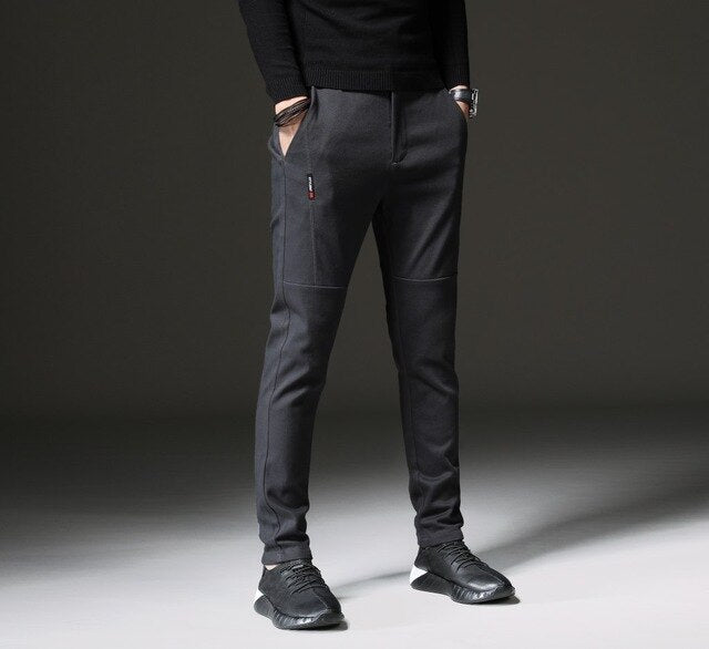 Korean Style Slim Small Straight Men's Casual Pants