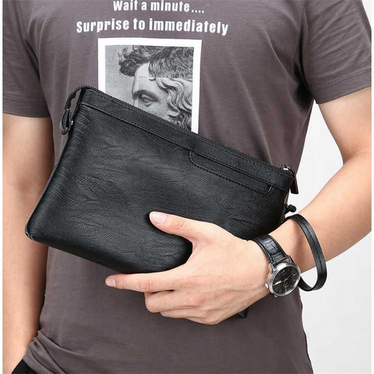 Men's Clutch Hair Clutch Street Casual Wrist Change Men's Bag
