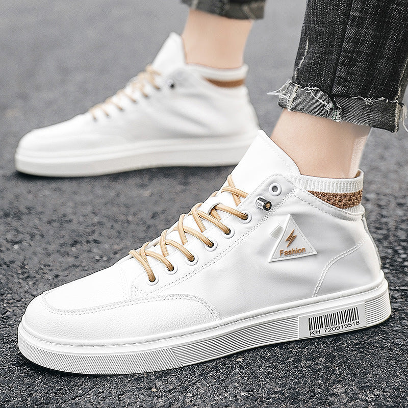 High-top canvas shoes