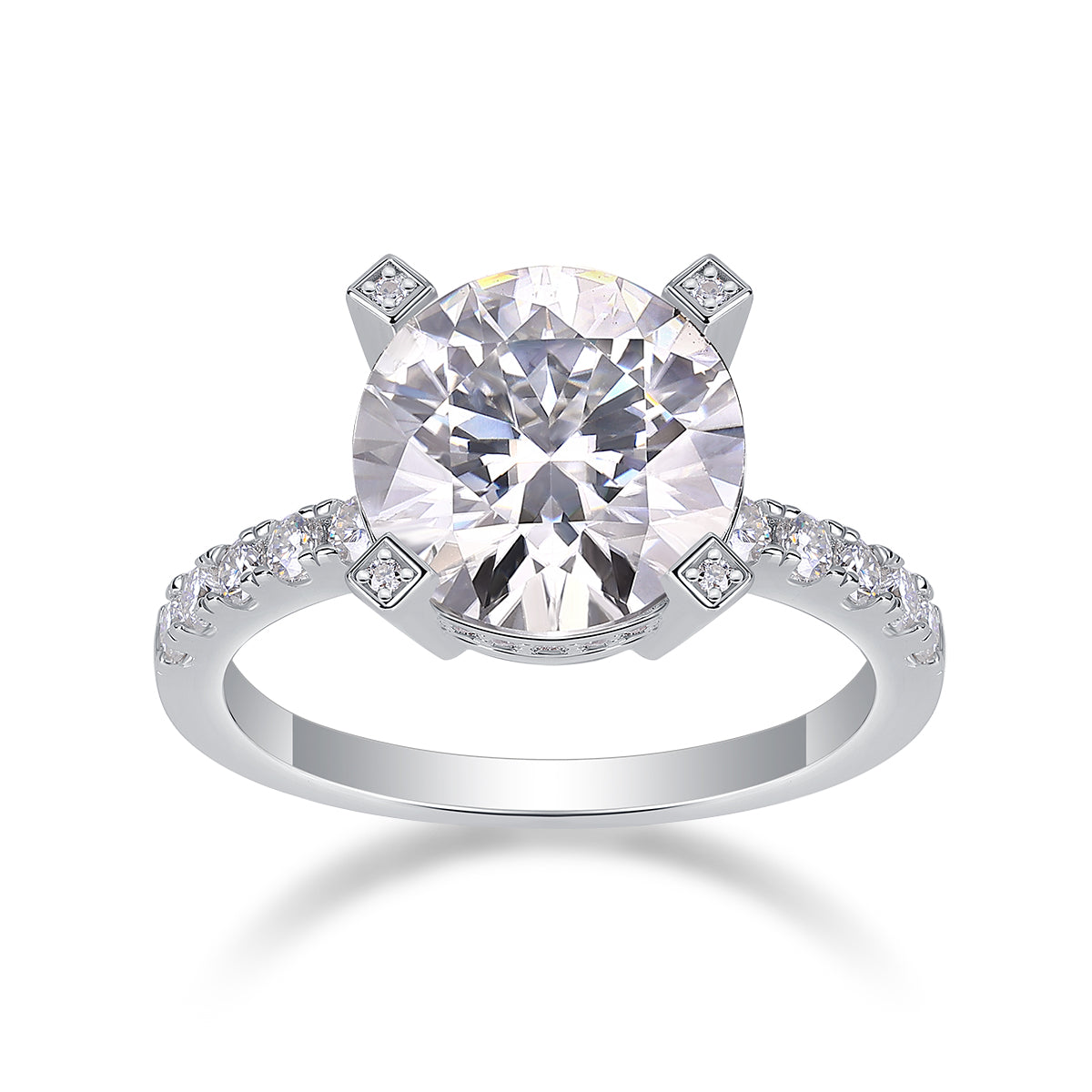 1Radiant - A Fashionable And Luxurious Jewelry Piece Set With 5-carat Moissanite S925 Sterling Silver And Platinum-plated Diamond Prohibit TikTok sales