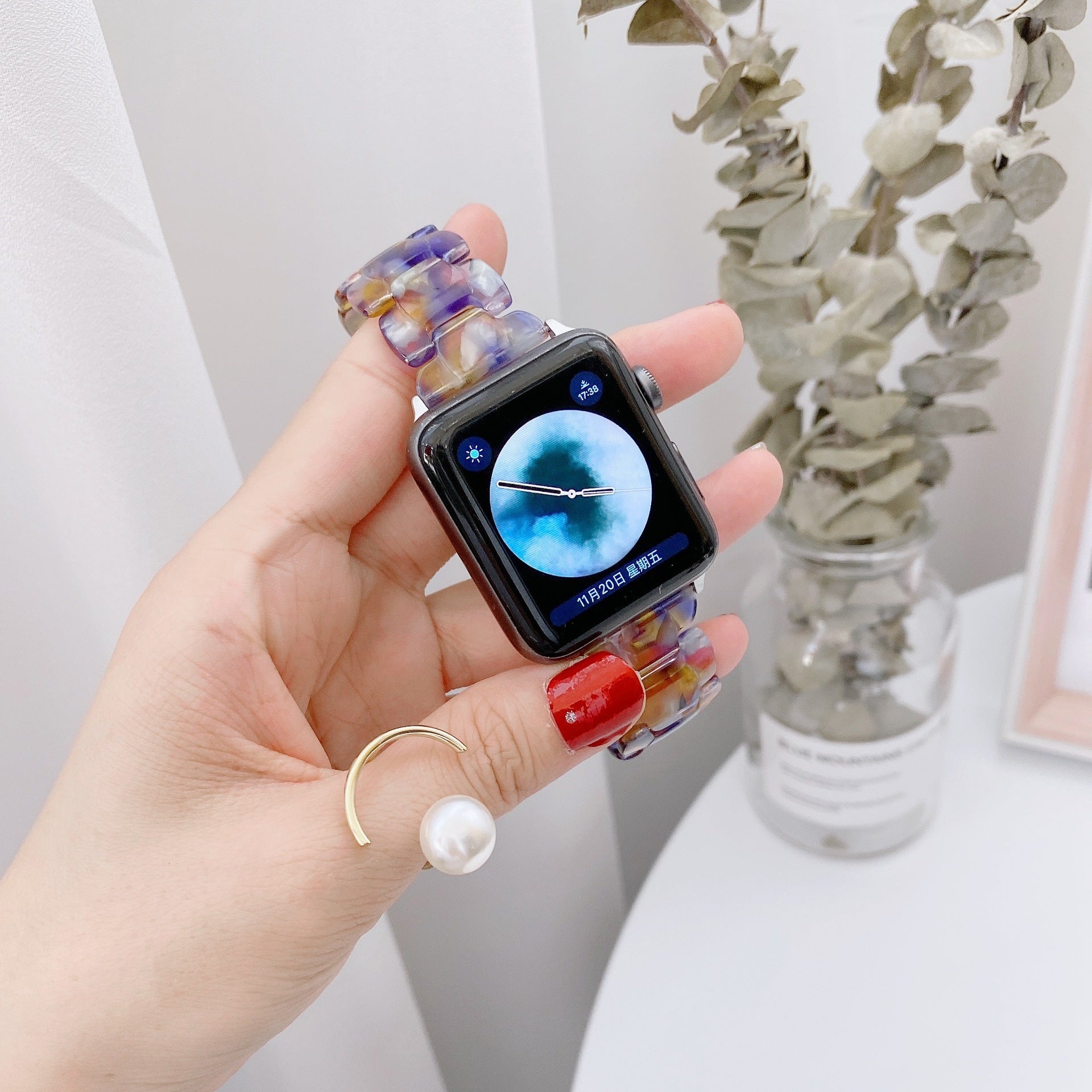 Smart Watch Oval Lightweight Resin Strap