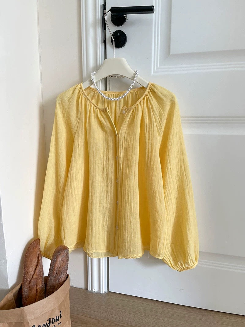 Summer Cotton-Linen Sun-Protective Shirt For Women