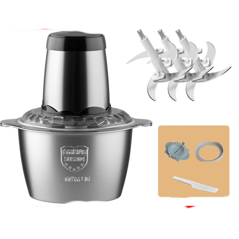 Meat Grinder Household Electric Multi-function Garlic Dumpling Meat Filling Small Meat Mincer Stirring Cooking Machine