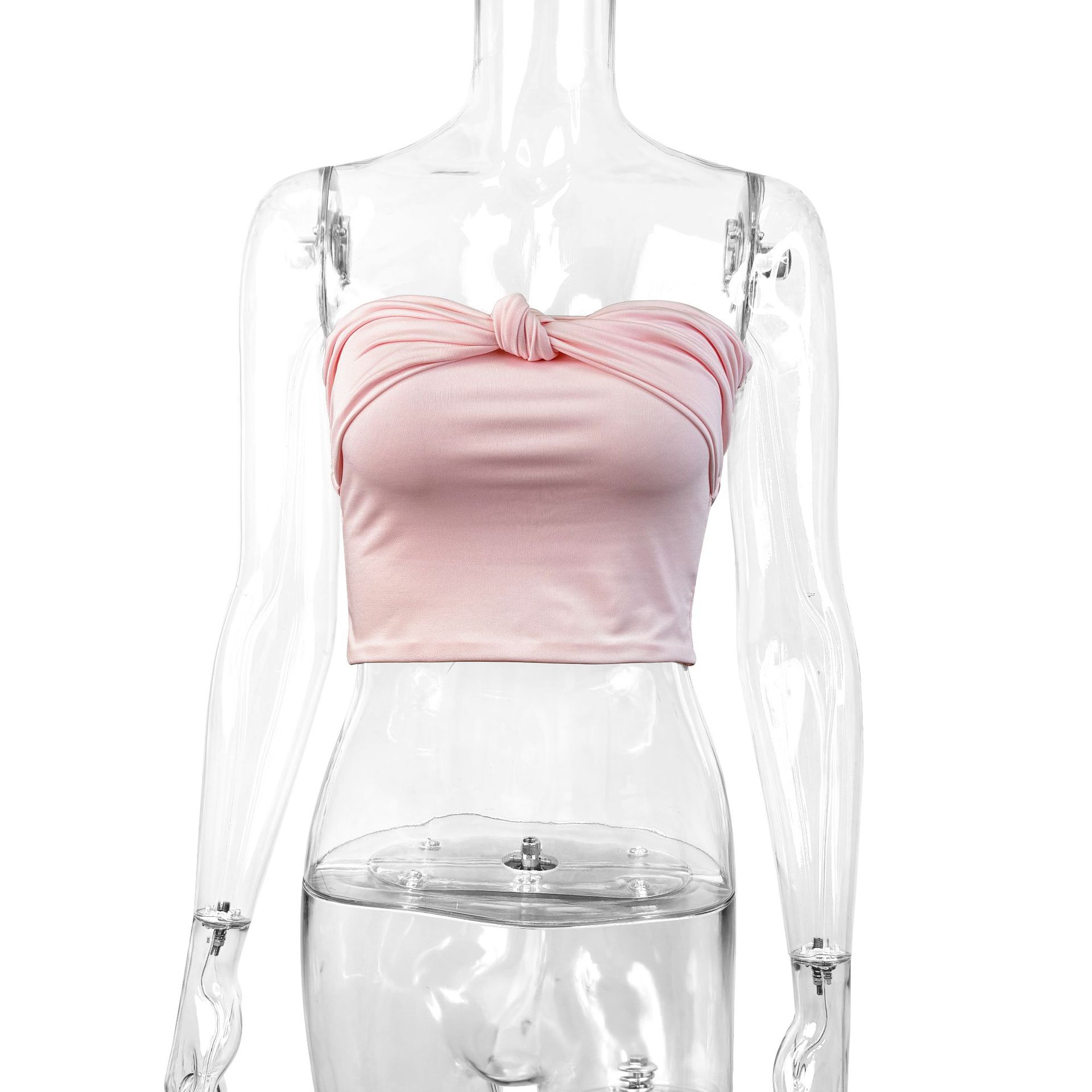 Women's Push-Up Tube Top With Midriff Exposed