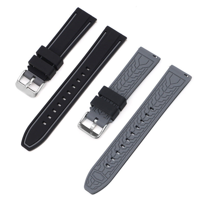 All-match 20mm Mercury Moon Two-color Silicone Strap