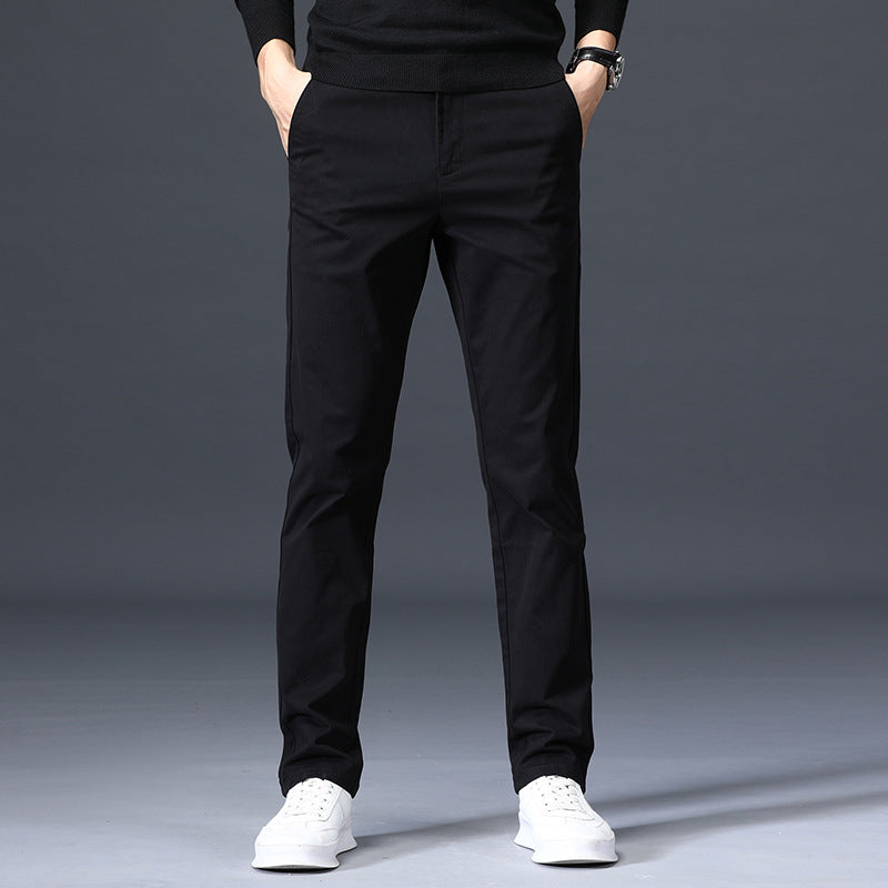 Men's Korean Style Trendy Stretch Cotton Business Trousers