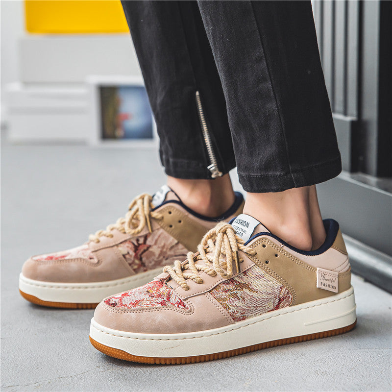 Men's Low-top Lace-up Casual Breathable Outdoor Sports Board Shoes