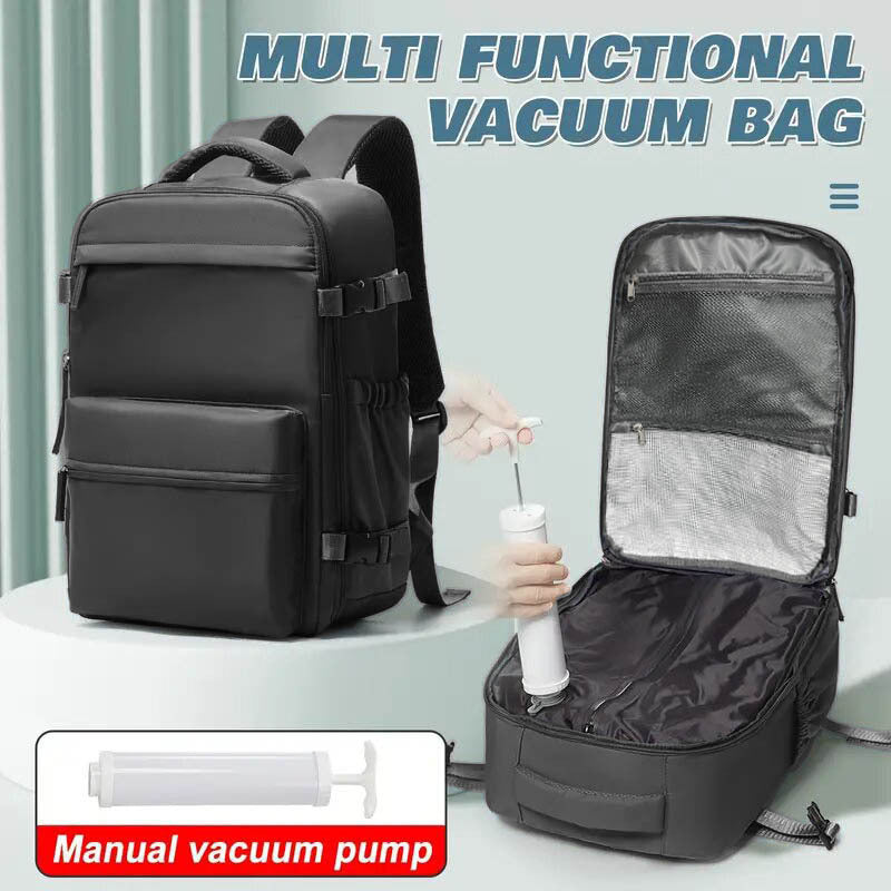 Female Minimalist Vacuum Compression Large Capacity Backpack