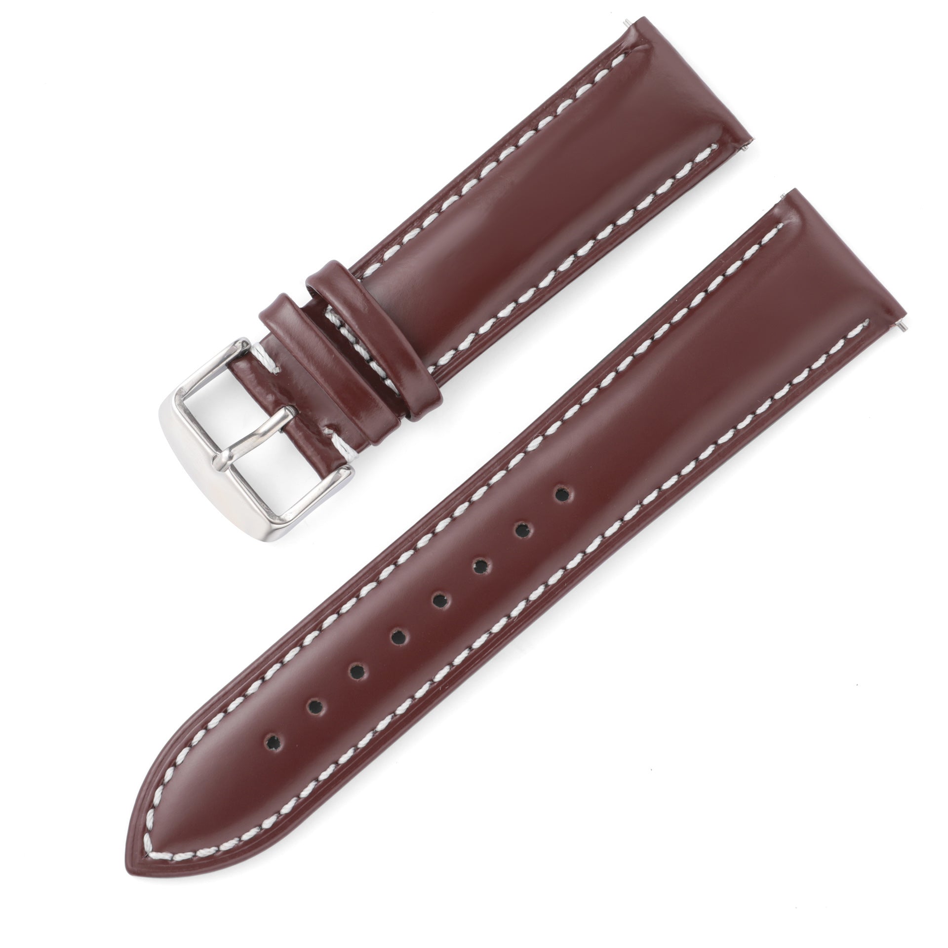 Quick Release Ear Leather Strap Bright Cowhide