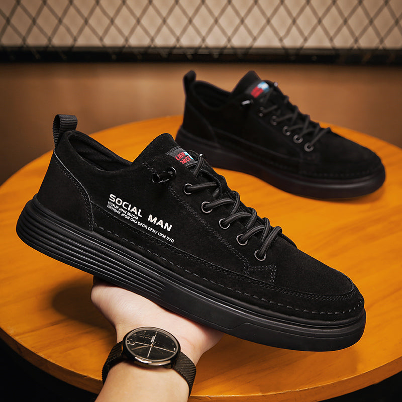 Men's Shoes, Autumn, Construction Site  Sports, Leisure, Board Shoes, Waterproof, Non-slip Tooling, Wear-resistant Labor Protection Tide Shoes