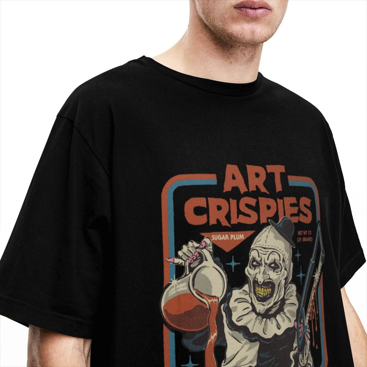 Art Crispies Scary Clown Shirt Solid Color