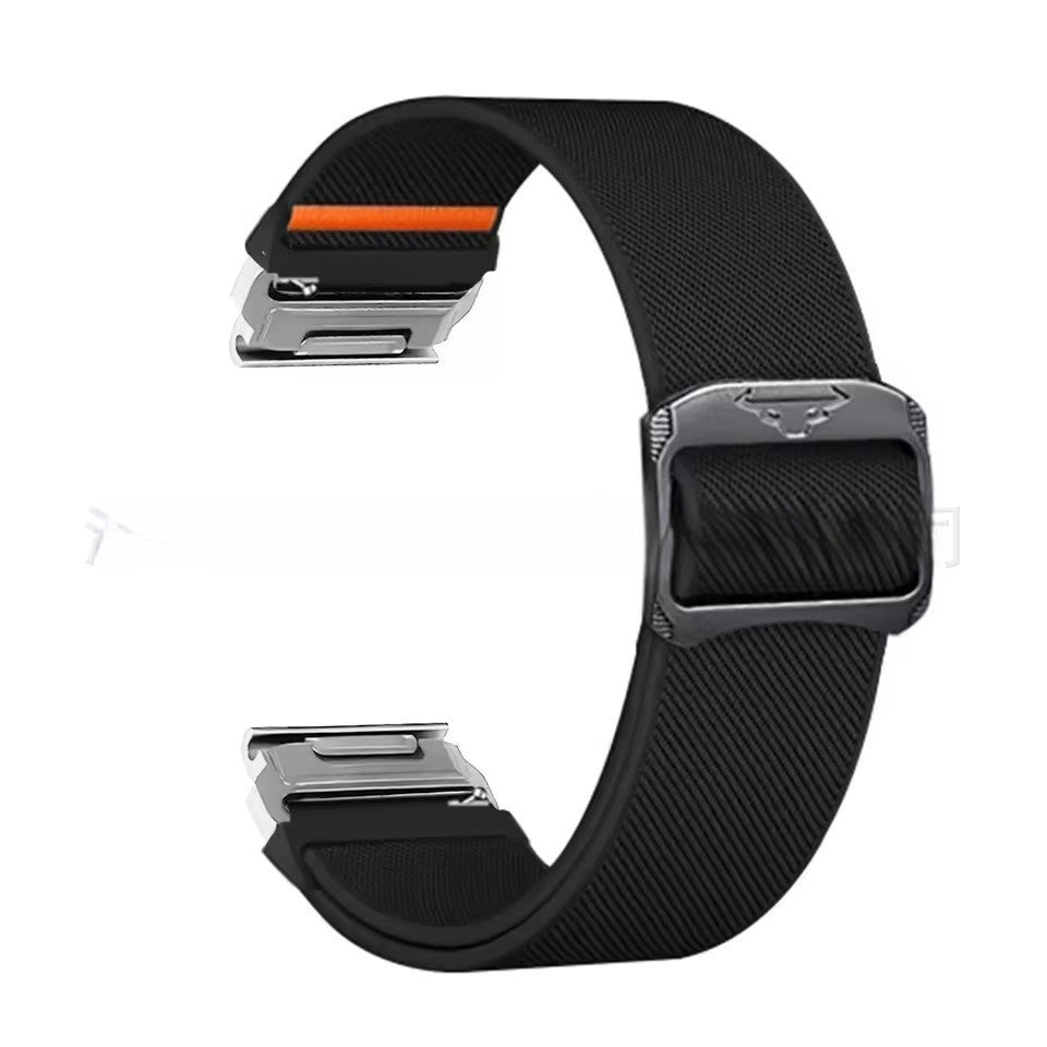 Cow Head Buckle Elastic Nylon Strap