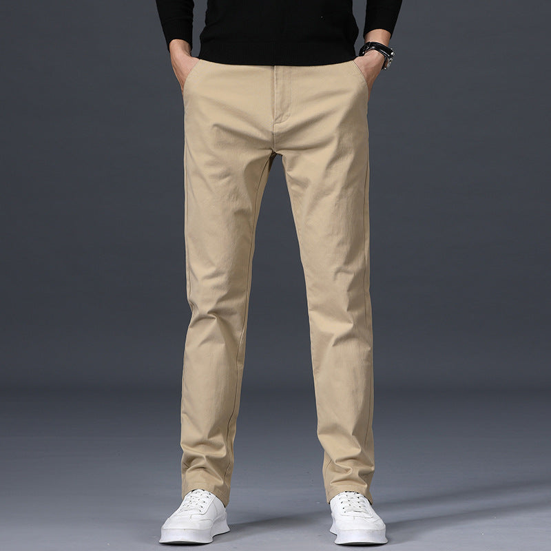 Men's Korean Style Trendy Stretch Cotton Business Trousers