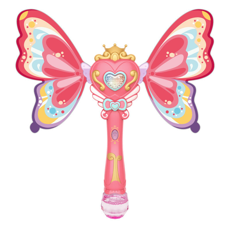 Kids Magic Wand Cute  Party Water Bubble Machine Gun Blower Toy Electric Magic Wedding Soap Bubble Pomperos Outdoor Toy