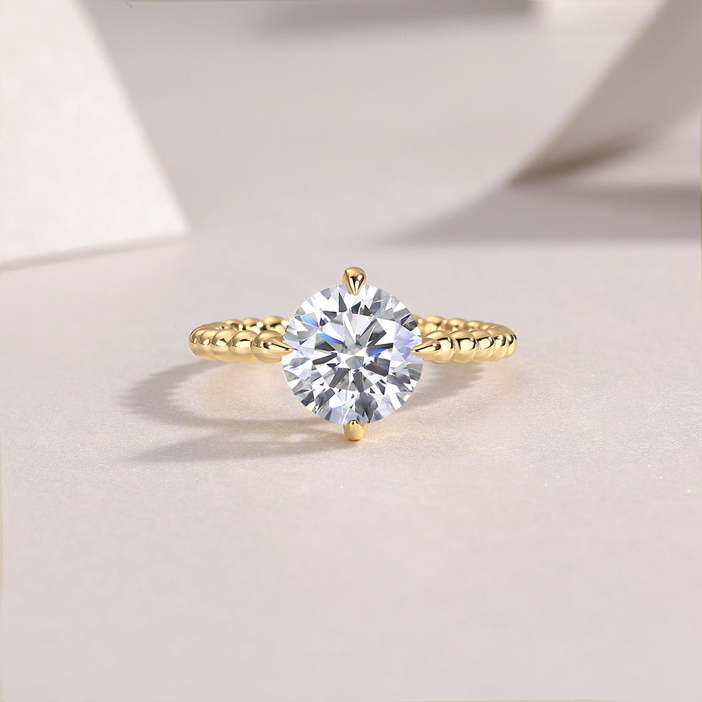 1Forget-me-not - A Fashionable And Luxurious Jewelry Piece Set With 3-carat Moissanite S925 Sterling Silver And Gold-plated Diamond Prohibit TikTok sales