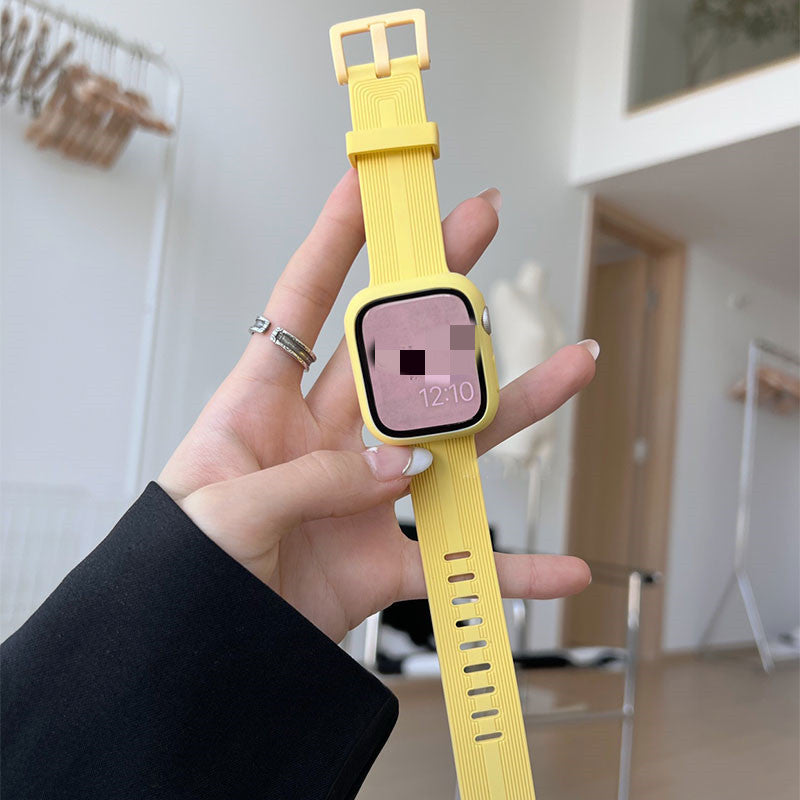Smart Watch Solid Color Simple Silicone Strap