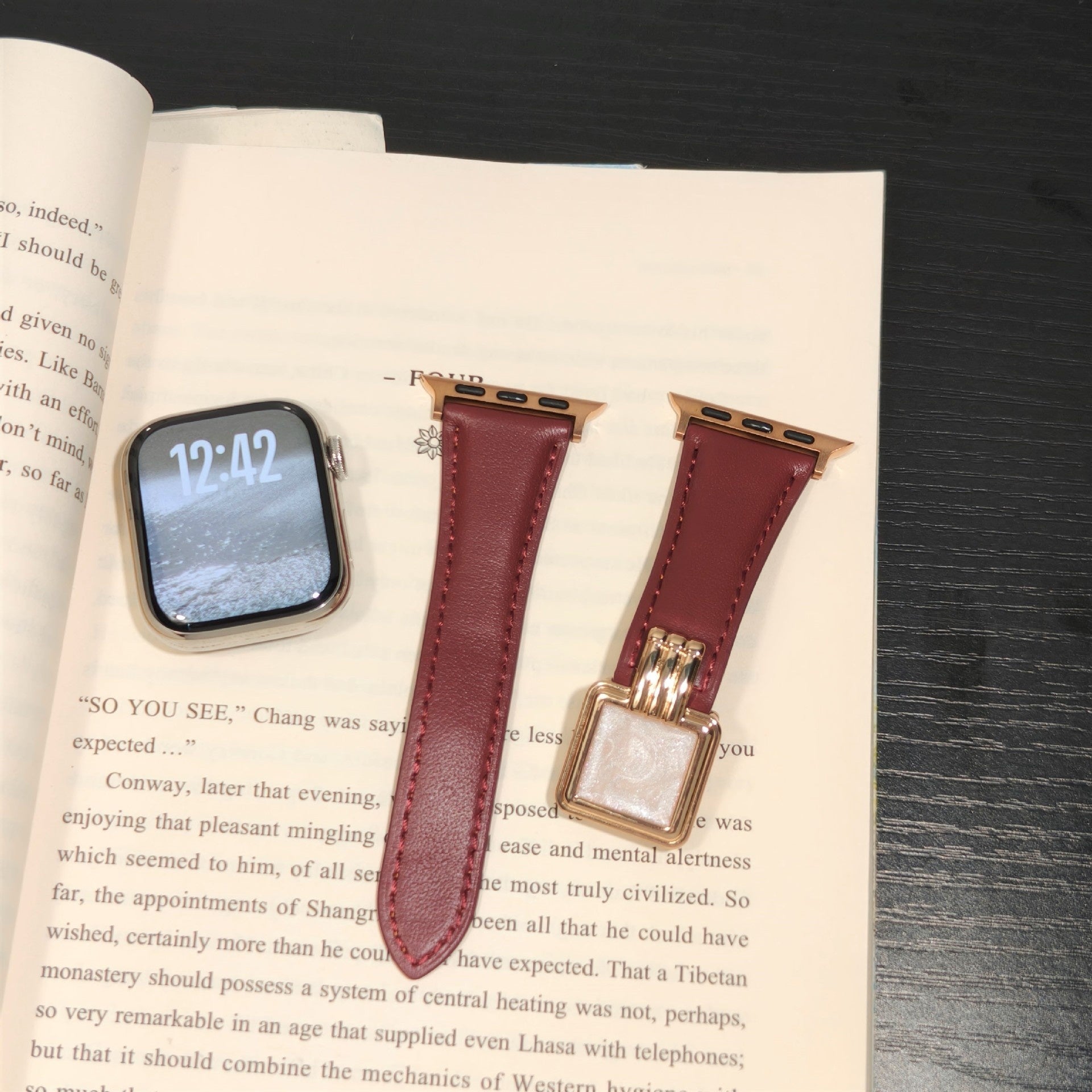 Suitable For Watch Wristband Leather Strap