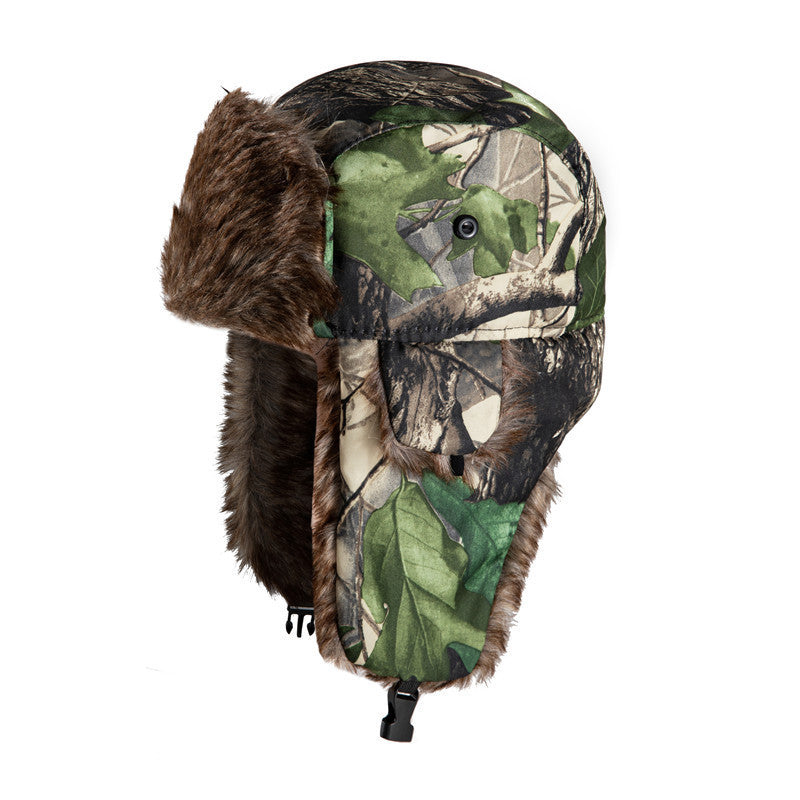 Camouflage Ushanka Earmuffs Ski Cap Outdoor Hat