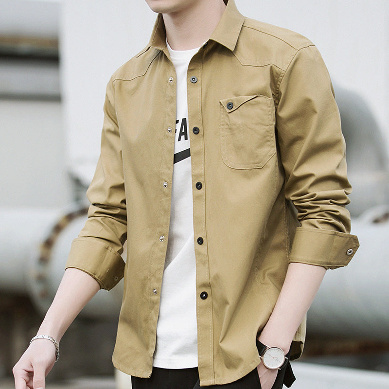 Men's Long Sleeve Workwear Shirt Jacket