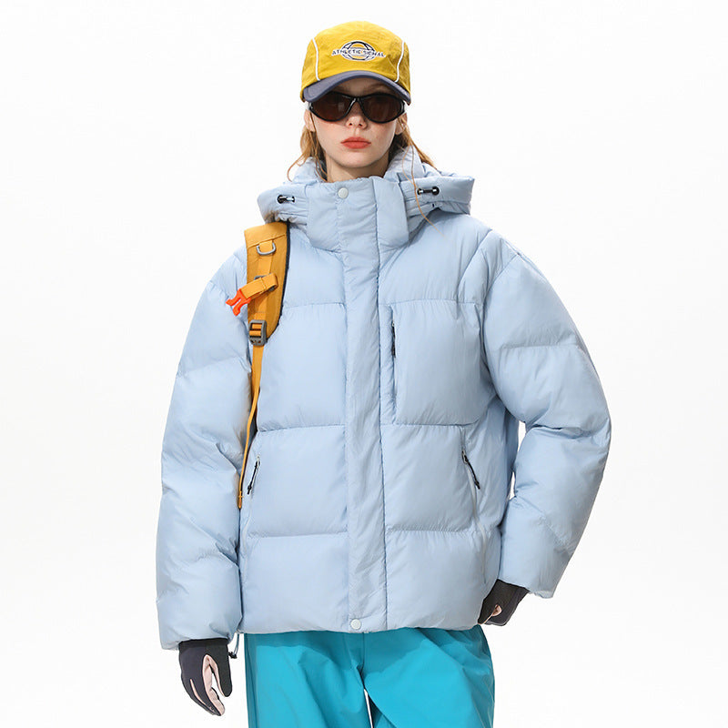 Dopamine Outdoor Three-proof Multi-pocket Hooded Couple Cotton Clothes Coat