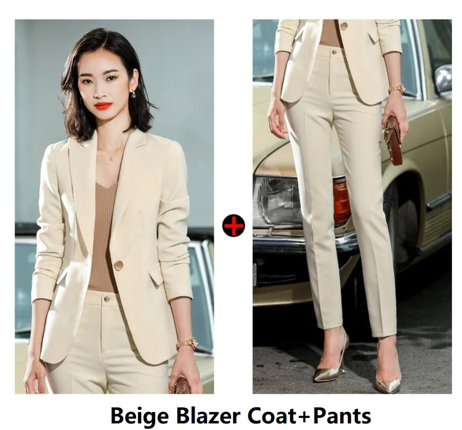 Xian Gao Professional Suit Fashion Temperament Goddess Fan