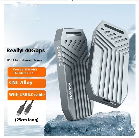 Lightning 4 Shell Compatible With Computer M2 Expansion External Solid State Aluminum Case