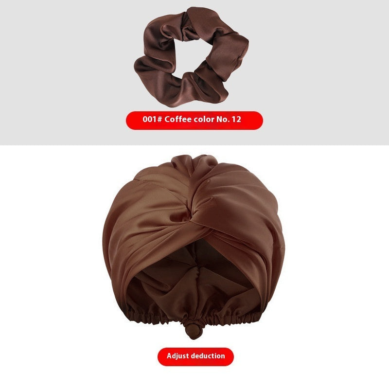 Women's Two-tier Adjustable Silk Makeup Cap