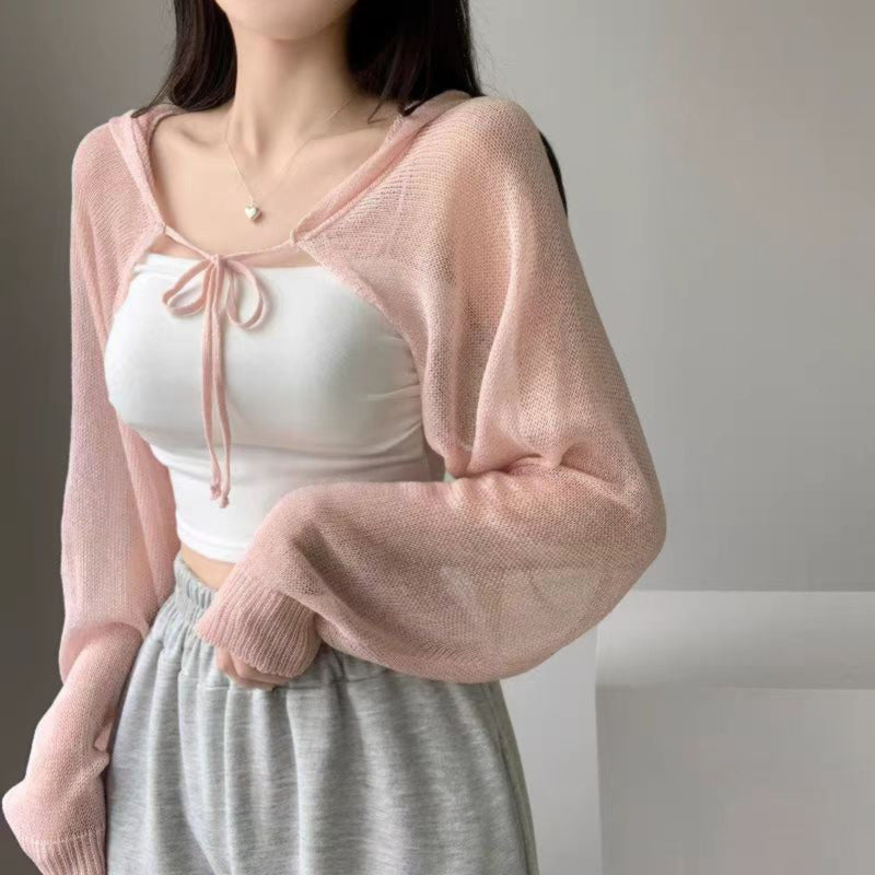 Women's Thin Suspender Skirt Shawl Air Conditioning Shirt