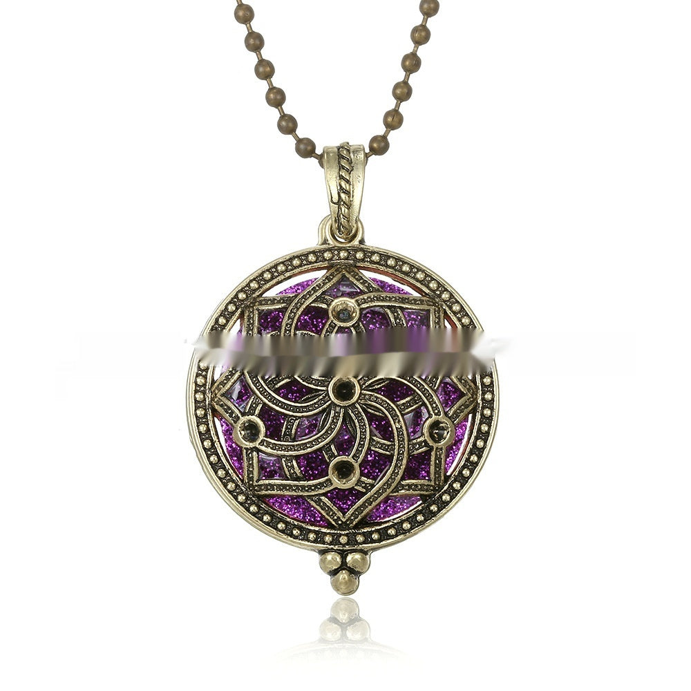 30mm Owl Essential Oil Diffusion Hollow Couple Lucky Tree Magnet Perfume Box Pendant