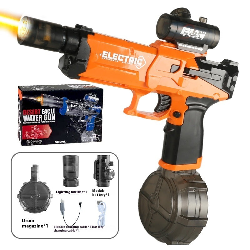 New Ice Mouse Ice Explosion Electric Water Gun Children's High-speed Continuous Hair Linkage Reloading Large Capacity Water Pistols Toy