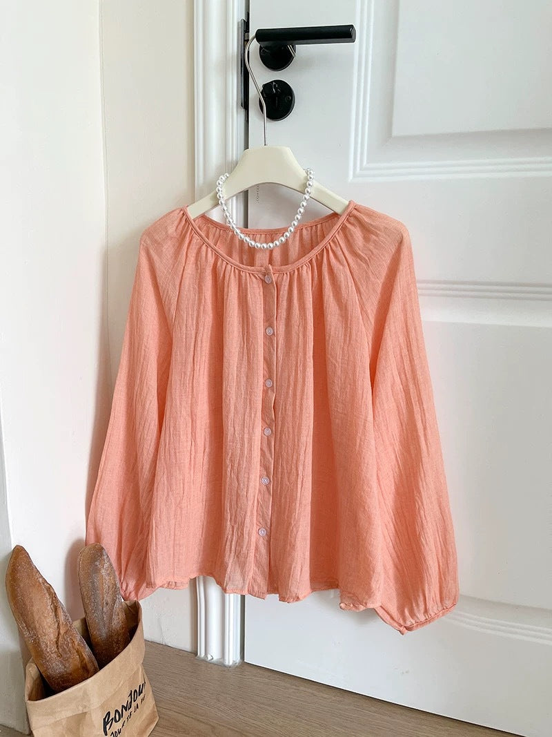 Summer Cotton-Linen Sun-Protective Shirt For Women