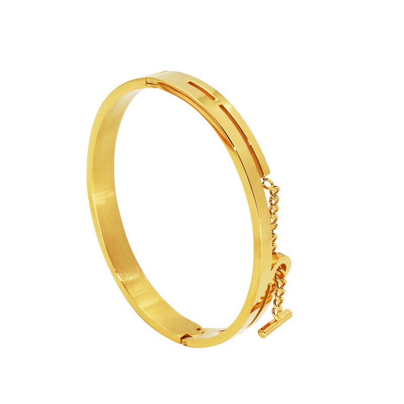 Versatile Geometric Non-fading Titanium Steel Bracelet