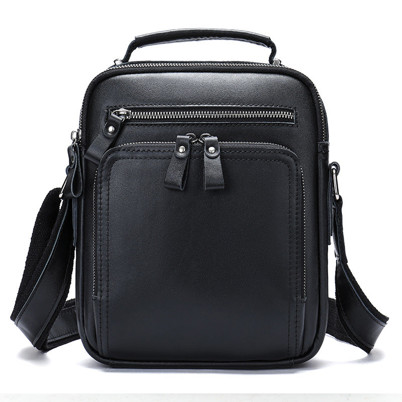 Genuine Leather Shoulder Messenger Bag Vintage Crazy Horse