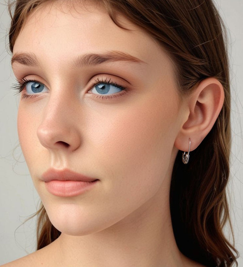 Original Retro Rolling Grass Pattern Clip Ear Hook