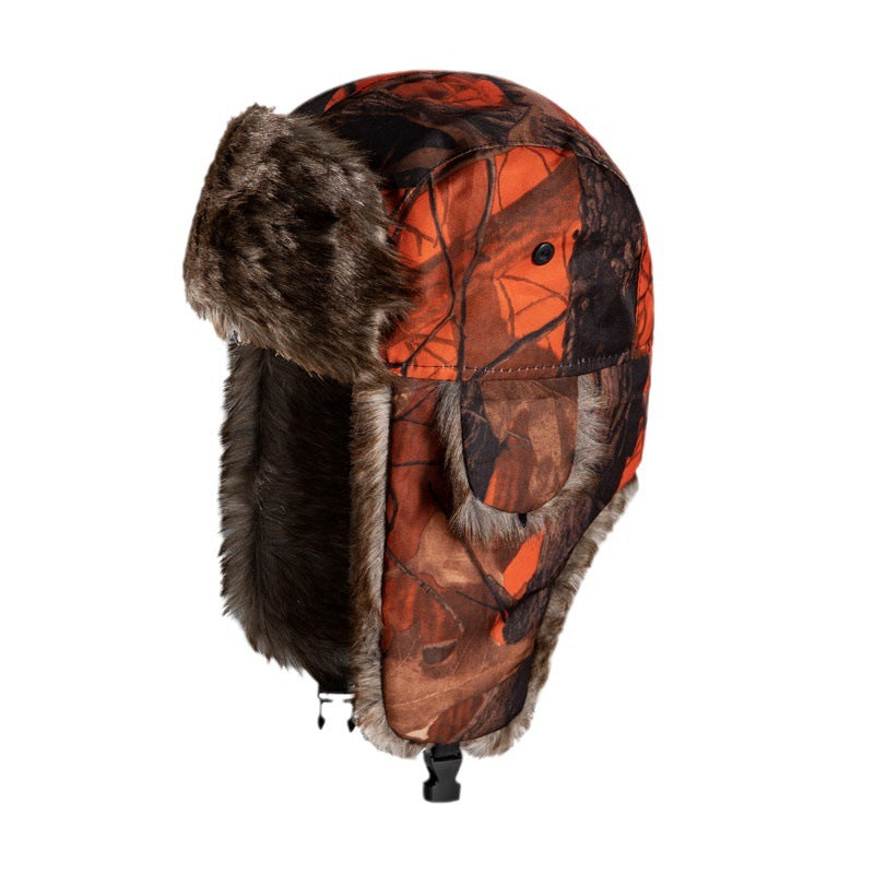 Camouflage Ushanka Earmuffs Ski Cap Outdoor Hat