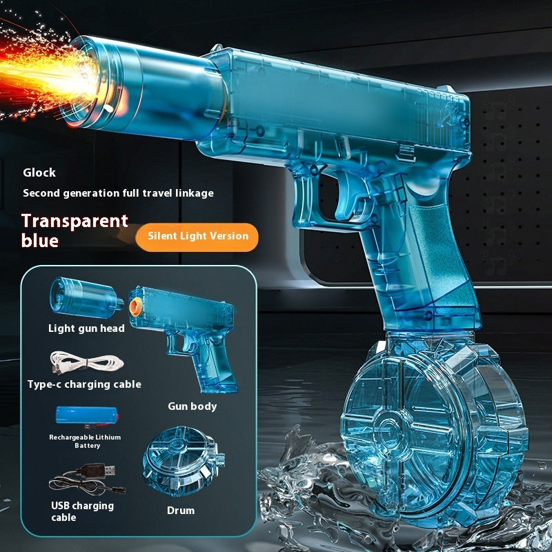 New Ice Mouse Ice Explosion Electric Water Gun Children's High-speed Continuous Hair Linkage Reloading Large Capacity Water Pistols Toy