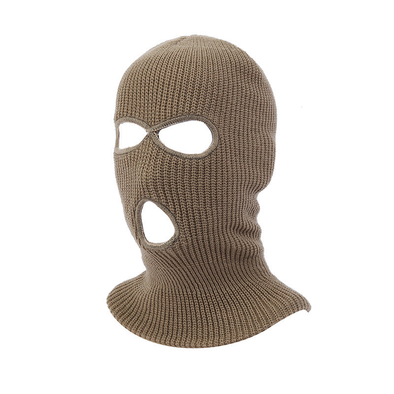 Solid Color Outdoor Cycling Warm Pullover Cap